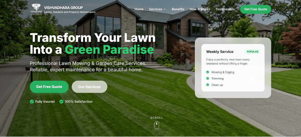 Vishvadhara Group website preview